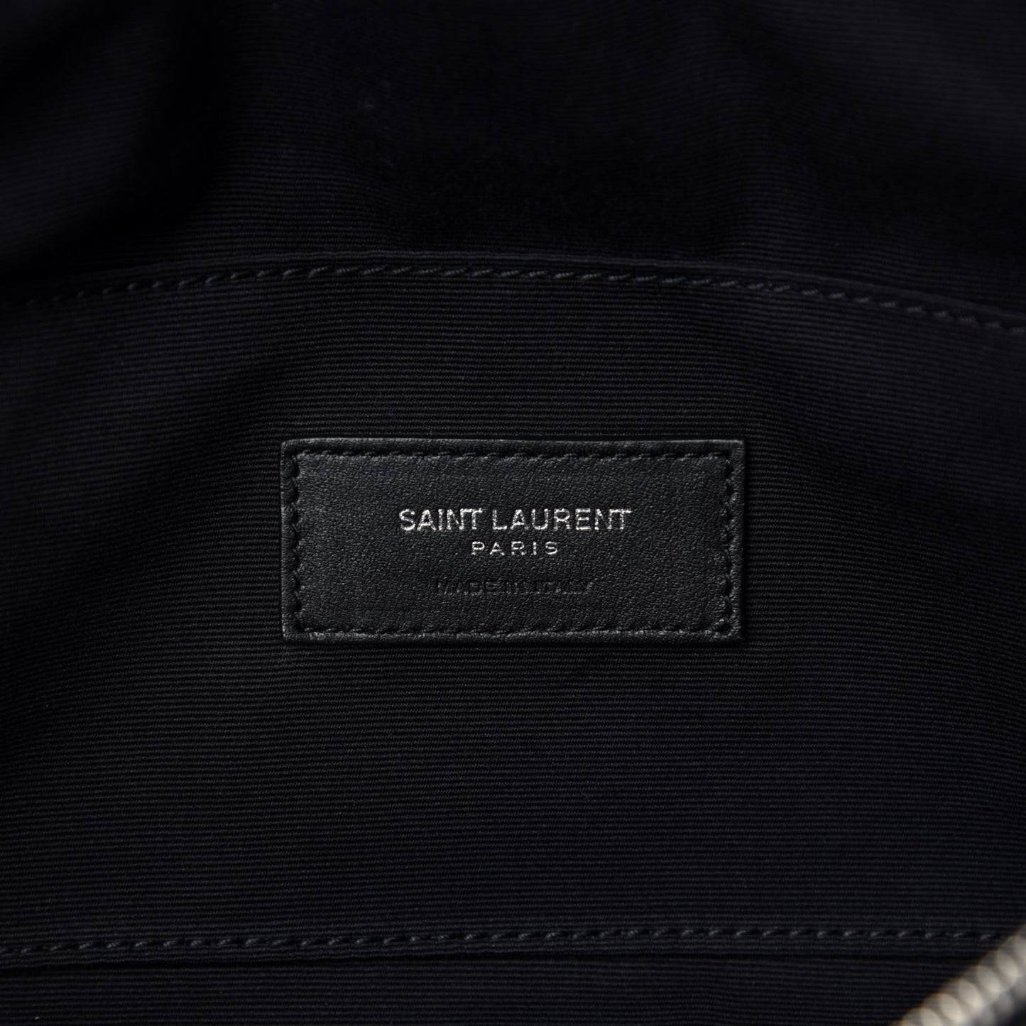 Lizard Embossed Calfskin Belt Bag Black