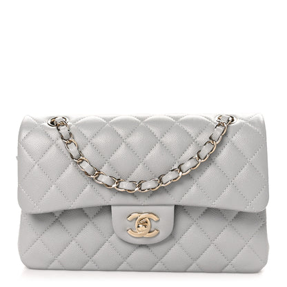 Chanel Caviar Quilted Small Double Flap Grey 1 of 10