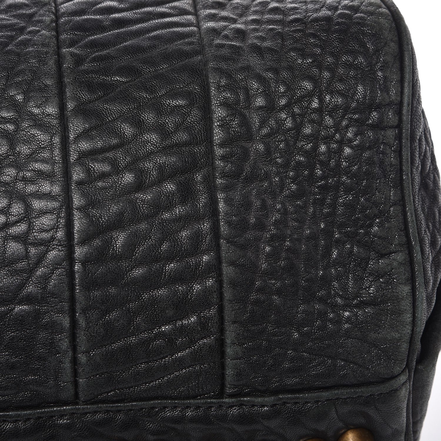 Alexander Wang Pebbled Lambskin Rocco Black Antique Brass Hardware 11 of 12