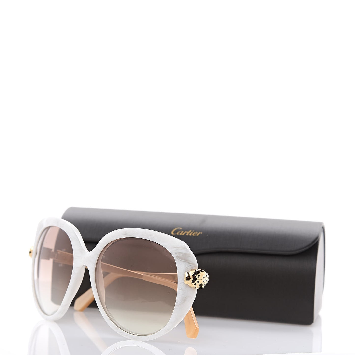 Panthere De Sunglasses Tortoise White