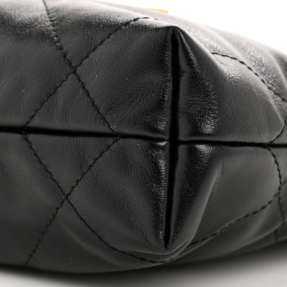 Chanel Shiny Calfskin Quilted Mini Chanel 22 Black 10 of 10