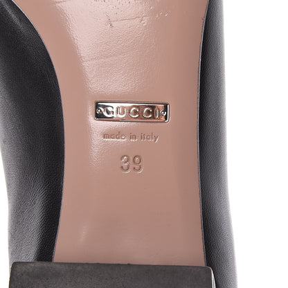 Gucci Nappa Crystal Interlocking G Low Heel Pumps 39 Black 13 of 15