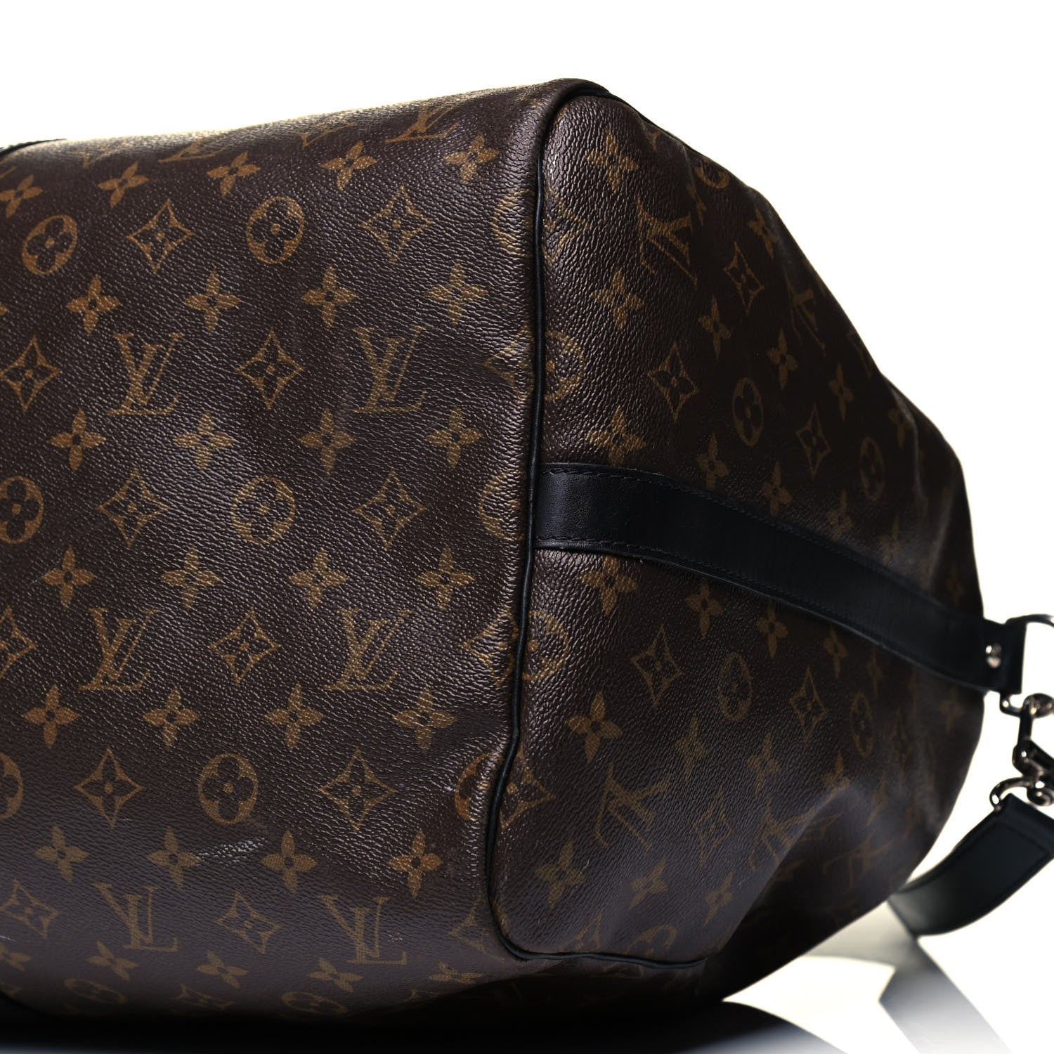 Louis Vuitton Monogram Macassar Keepall Bandouliere 55 6 of 11