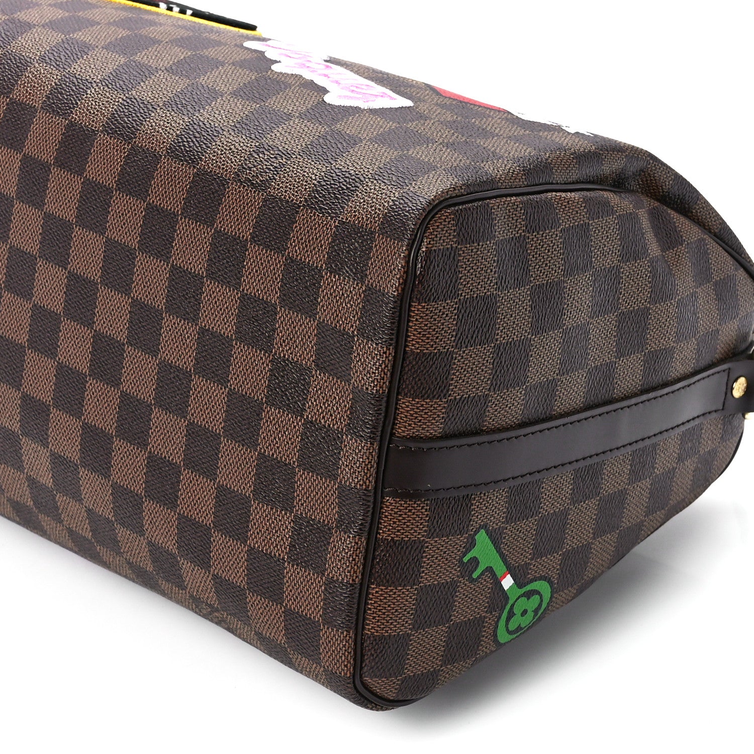 Louis Vuitton Damier Ebene Patches Speedy Bandouliere 30 11 of 11