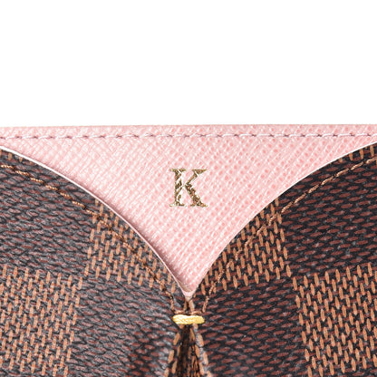 Louis Vuitton Damier Ebene Caissa Card Holder Rose Ballerine 9 of 9