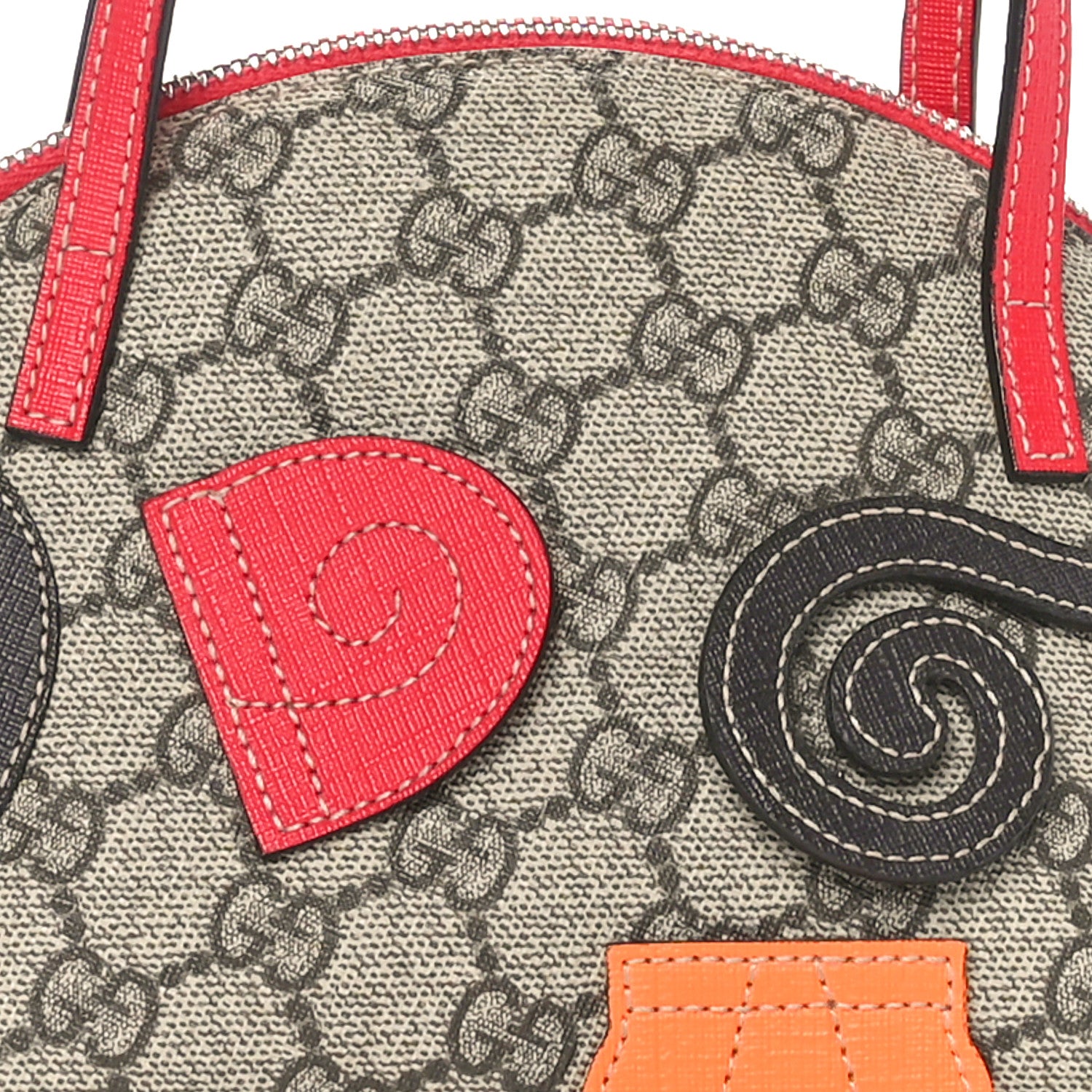 Gucci GG Supreme Monogram Children Zoo Monkey Bag Multicolor 8 of 10