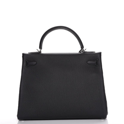 Hermes Togo Kelly Retourne 32 Black 7 of 31