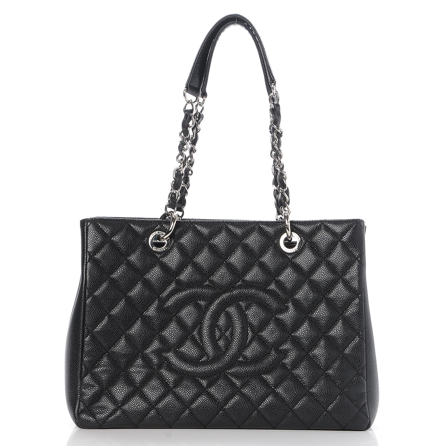 Chanel Caviar Quilted Grand Shopping Tote GST Black 1 of 7