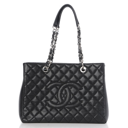 Chanel Caviar Quilted Grand Shopping Tote GST Black 1 of 7