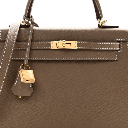 Hermes Epsom Kelly Sellier 25 Etoupe 8 of 11