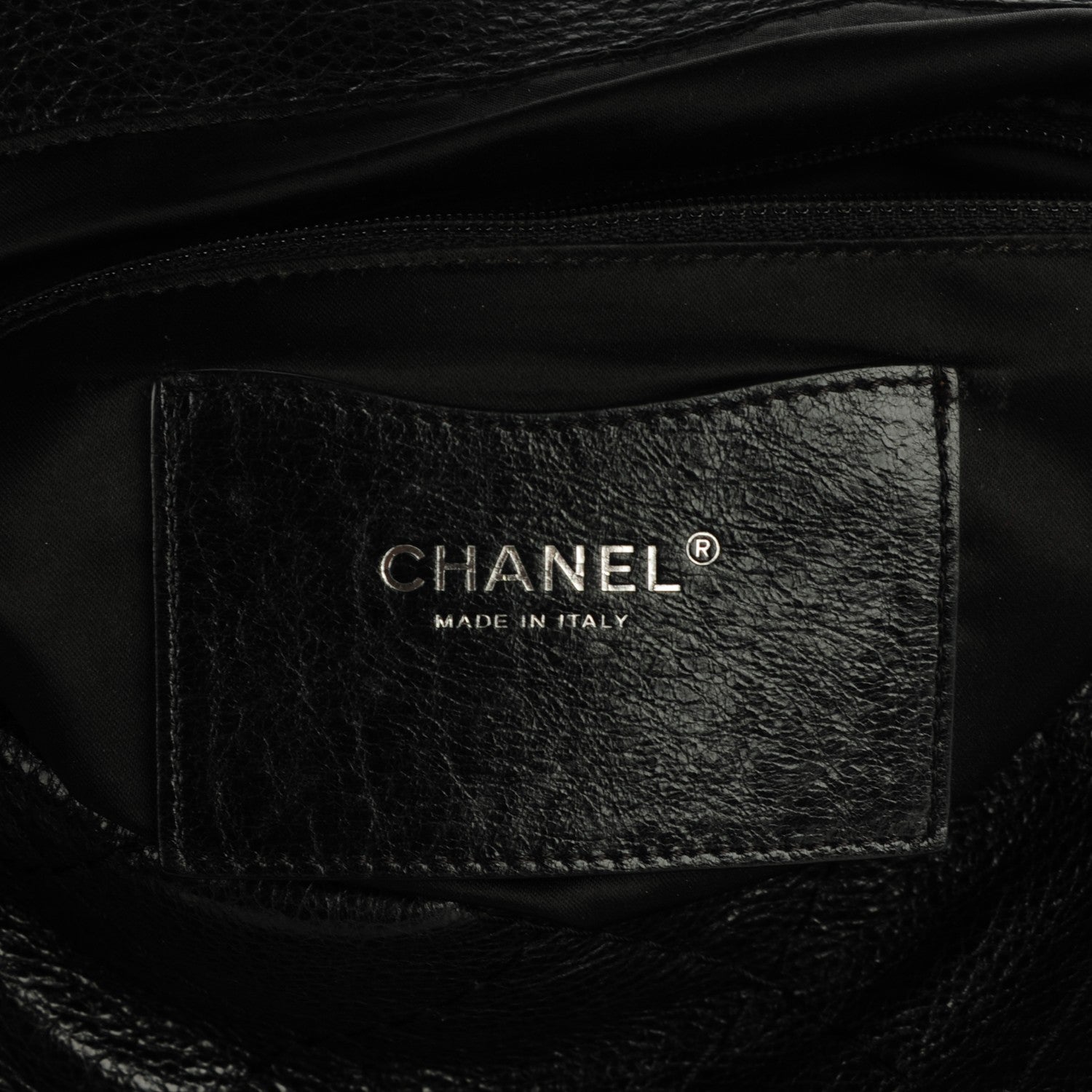 Chanel Glazed Calfskin XL On The Road Flap Black 5 of 7