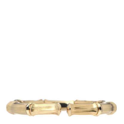Cartier 18K Yellow Gold Diamond Bamboo Cuff Bracelet 3 of 5