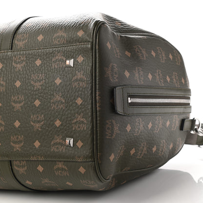 MCM Visetos Large Traveler Weekender Duffle Bag Sea Turtle 10 of 15