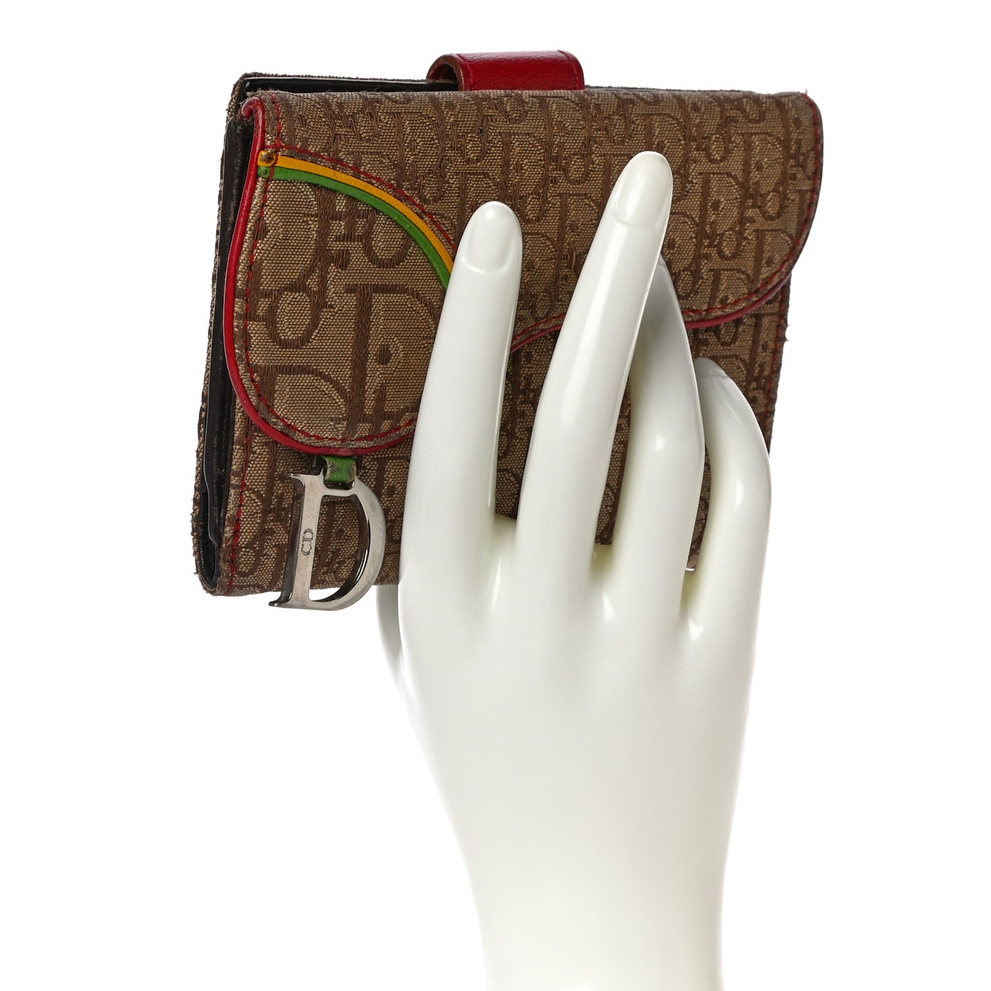Monogram Rasta Saddle Wallet Beige