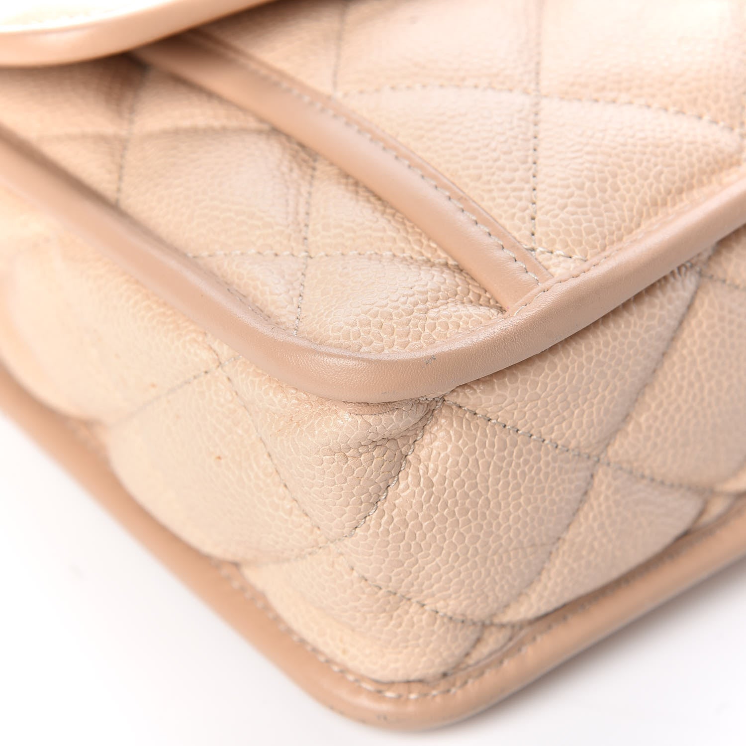 Chanel Caviar Quilted Large French Riviera Flap Beige 11 of 18