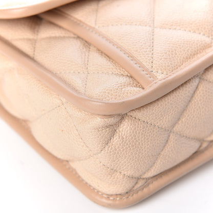 Chanel Caviar Quilted Large French Riviera Flap Beige 11 of 18
