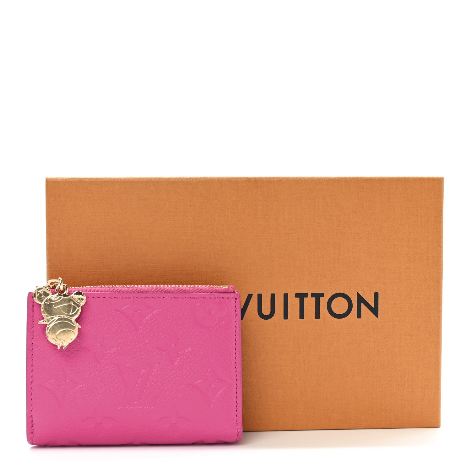 Louis Vuitton LV X TM Empreinte Monogram Lisa Wallet Kawaii Pink