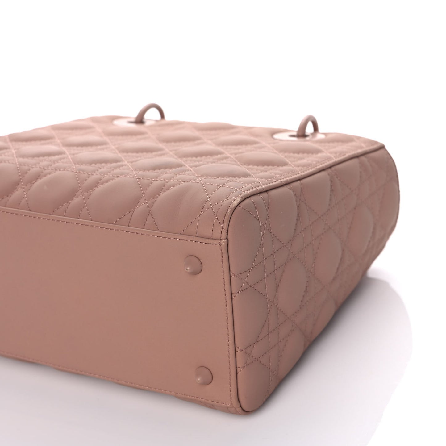 Ultra Matte Calfskin Cannage Medium Lady Dior Beige