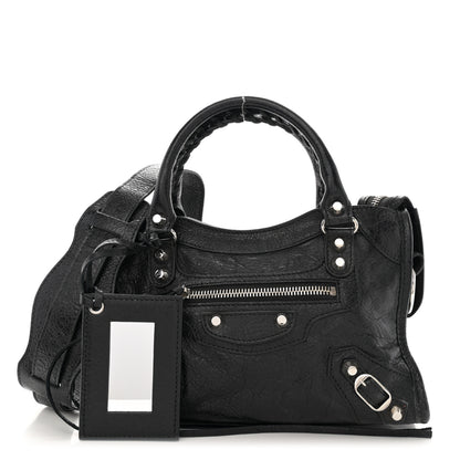 Balenciaga Agneau Classic Silver Hardware Mini City Black 1 of 11