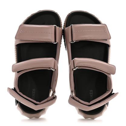 Hermes Lambskin Junior Womens Sandals 37.5 Rose Pale 2 of 10