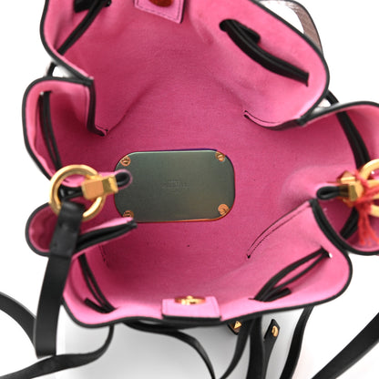 Valentino Garavani Vitello Ayers VLogo Bucket Bag Black 5 of 10