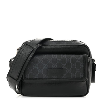 Gucci GG Supreme Monogram Small Crossbody Bag Black 1 of 10