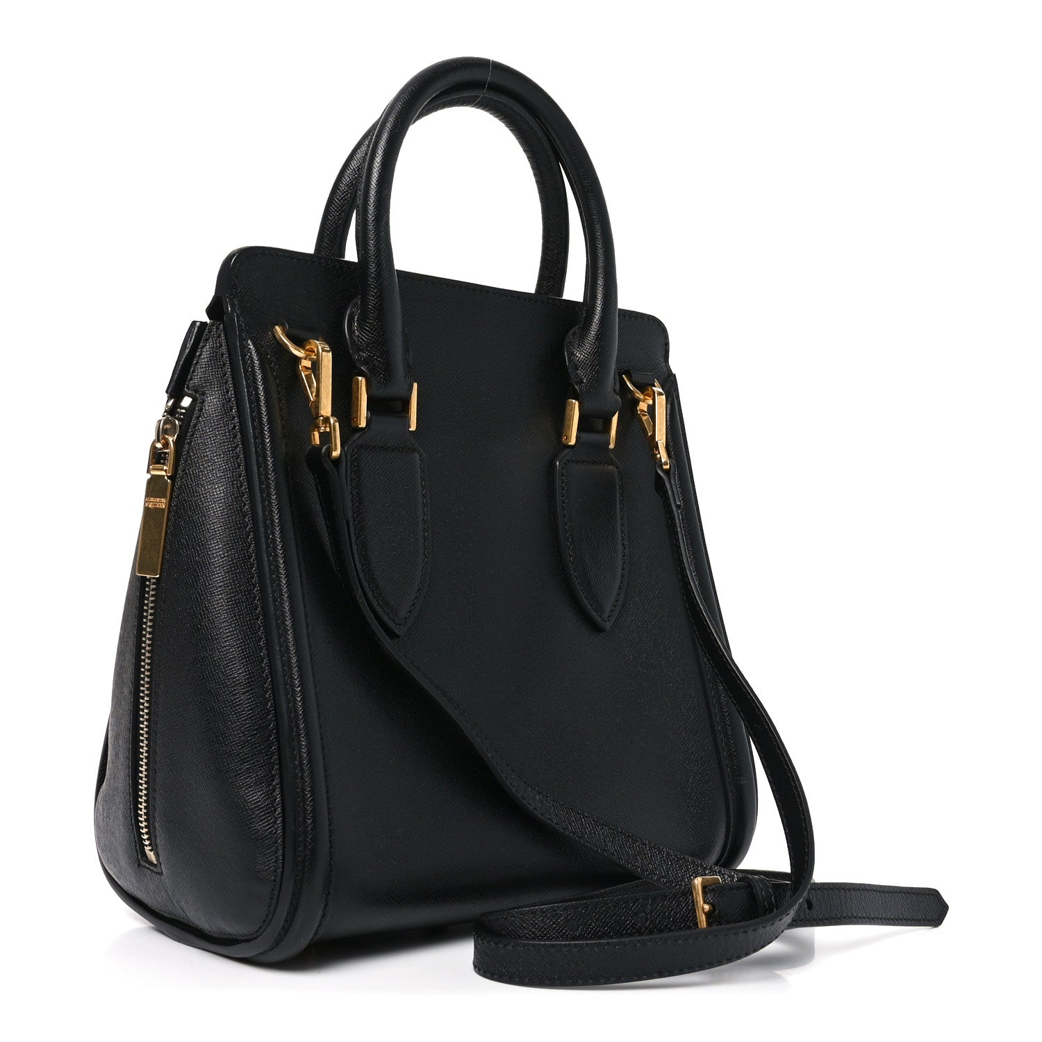 Alexander McQueen Grained Calfskin Large Heroine Black 3 of 9