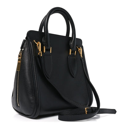 Alexander McQueen Grained Calfskin Large Heroine Black 3 of 9