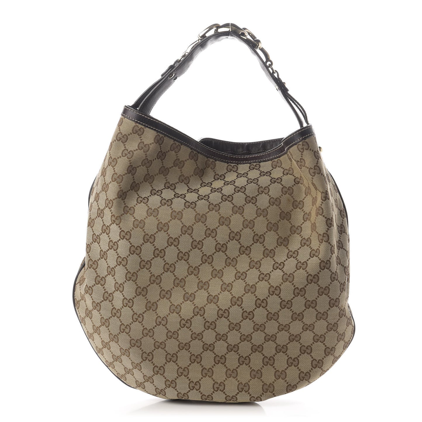 Monogram Large Wave Hobo Dark Brown