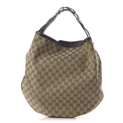 Gucci Monogram Large Wave Hobo Dark Brown 1 of 11