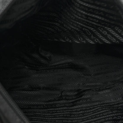 Prada Tessuto Nylon Saffiano Vela Messenger Bag Black 5 of 11