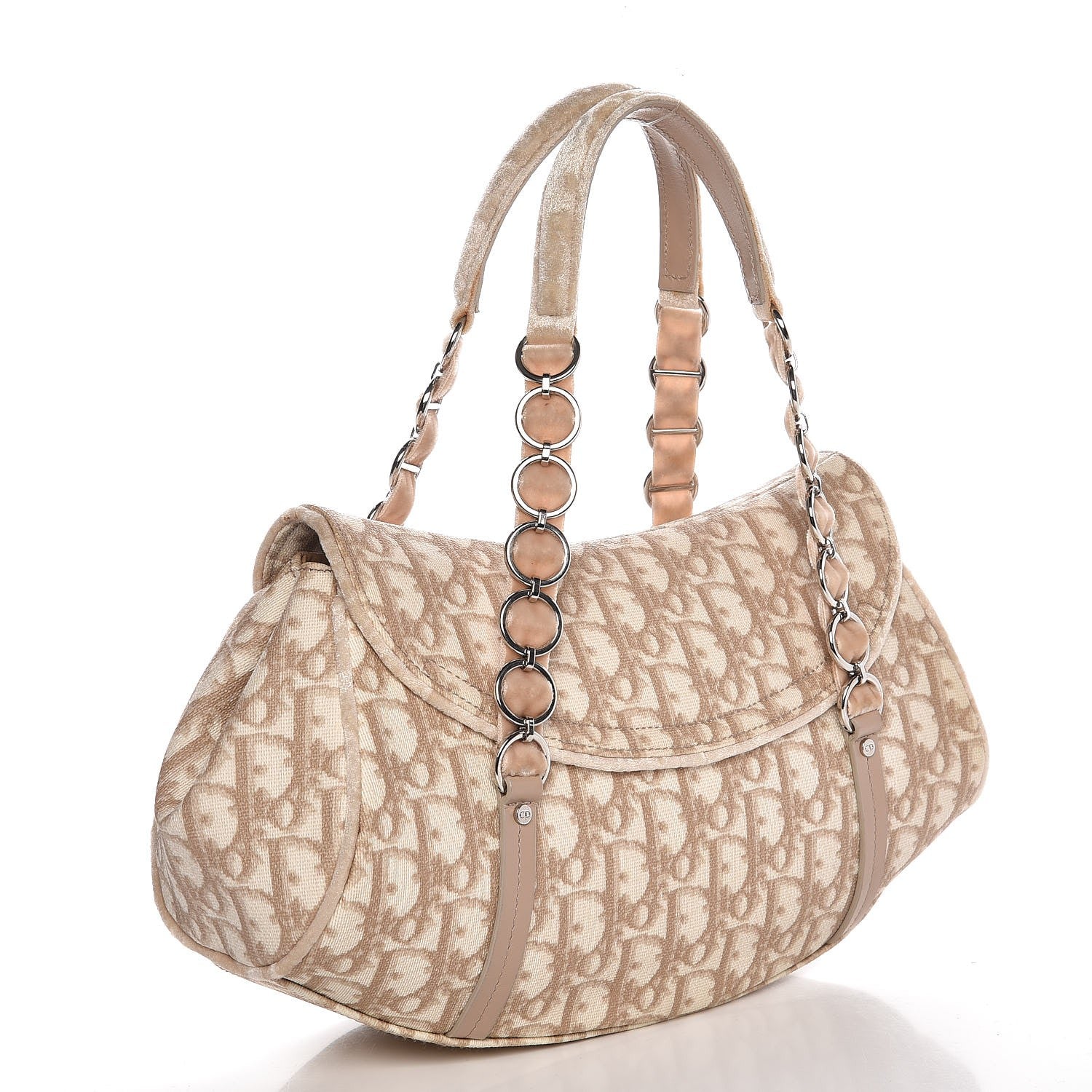 Christian Dior Monogram Romantique Trotter Bag Rose 3 of 9