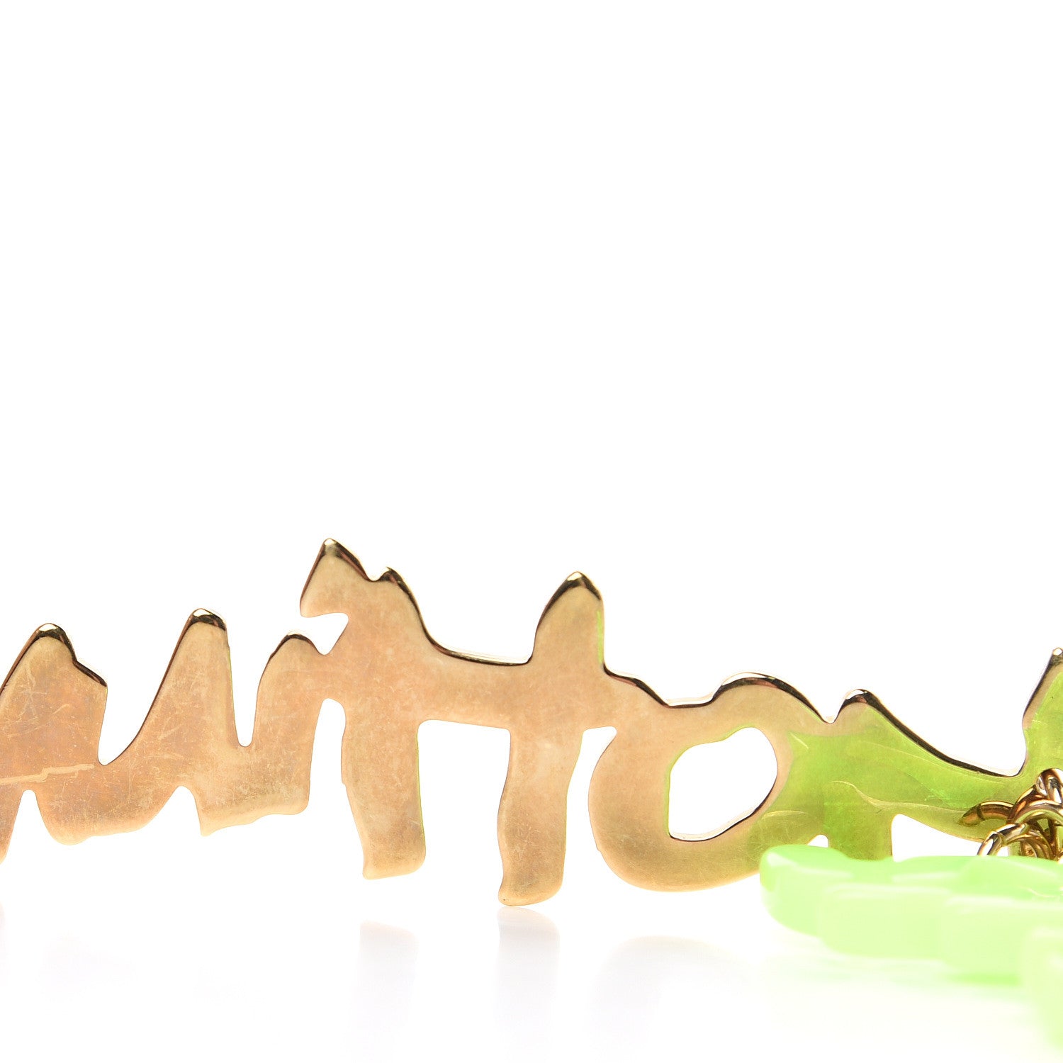 Louis Vuitton Graffiti Bag Charm Green 3 of 4