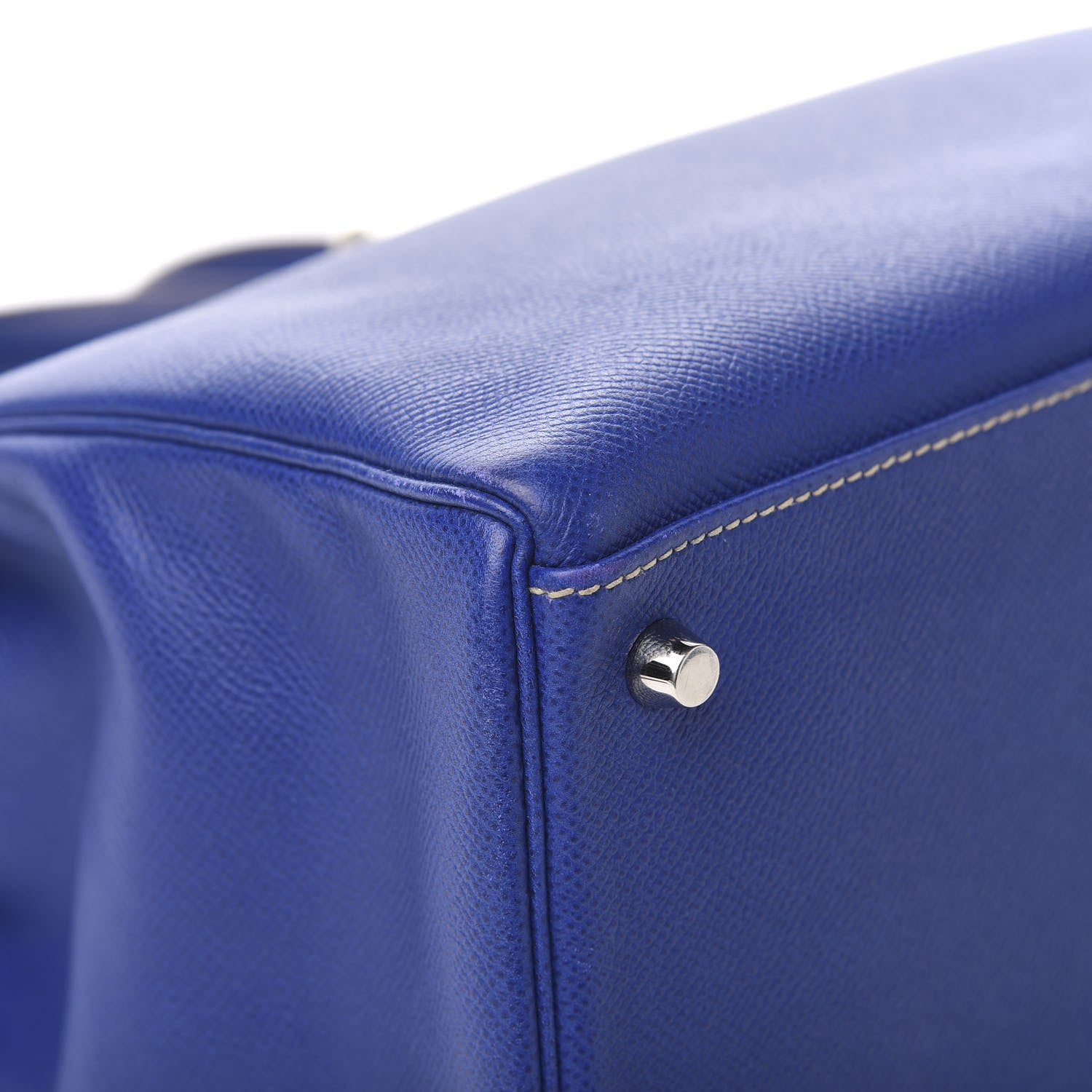 Hermes Epsom Candy Kelly Retourne 35 Bleu Electrique Mykonos 32 of 36