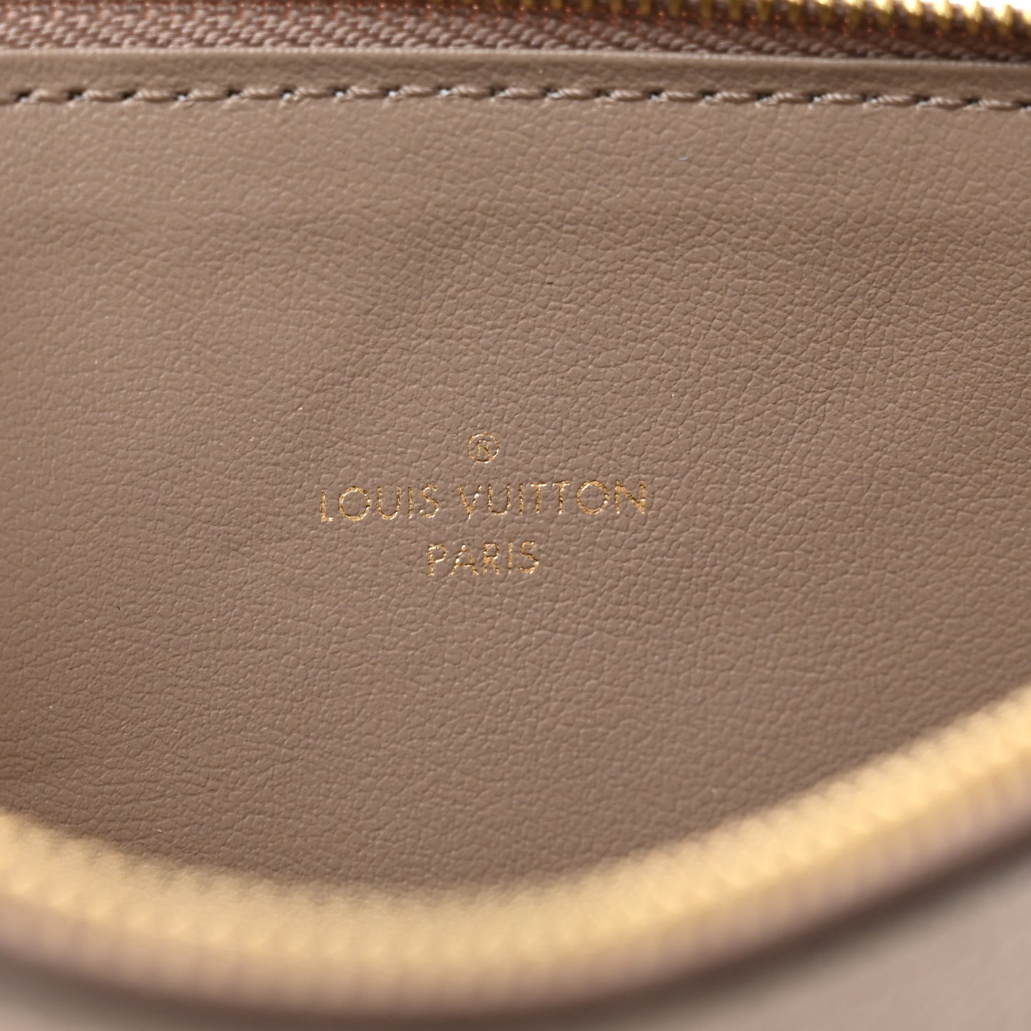 Empreinte Monogram Giant Pochette Felicie Zippered Insert Tourterelle Creme
