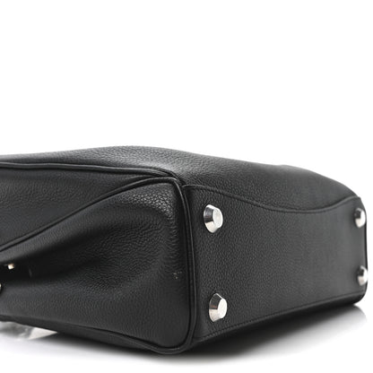 Balenciaga Grained Calfskin Small Rodeo Top Handle Handbag Black 9 of 10