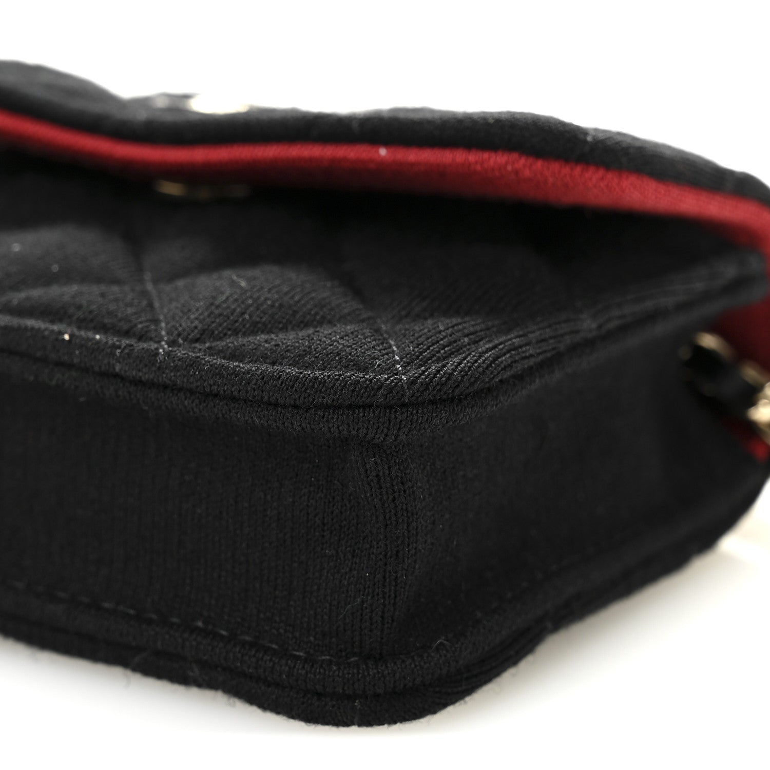 Chanel Jersey Quilted Micro Mini Flap Black 11 of 11
