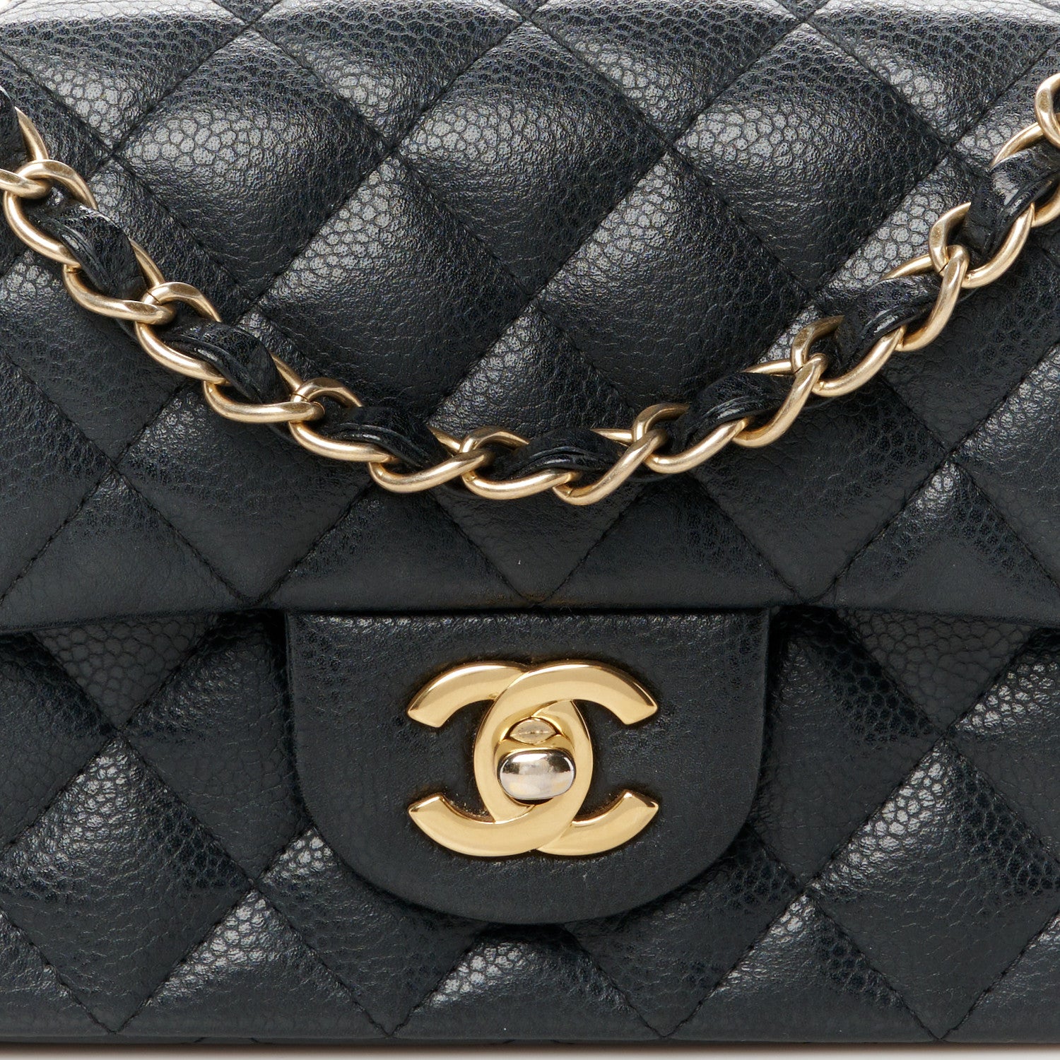 Chanel Caviar Quilted Mini Rectangular Flap Black 9 of 12