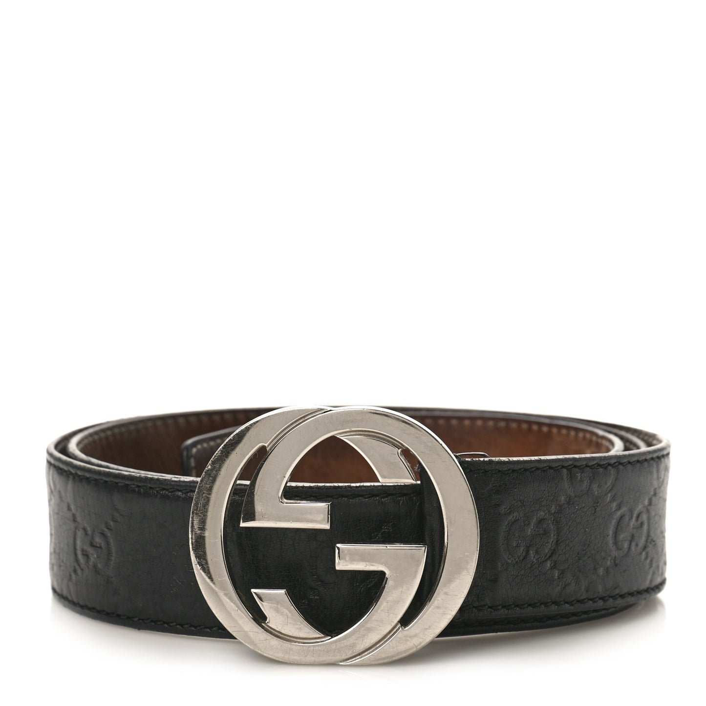 Guccissima Interlocking G 40mm Belt 100 40 Black
