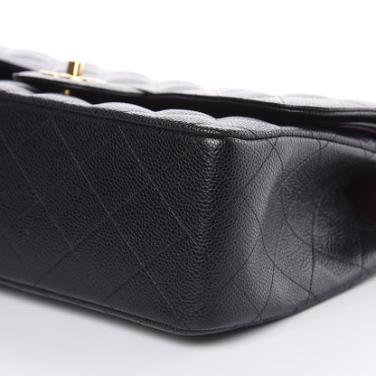Chanel Caviar Quilted Jumbo Double Flap Black 9 of 11