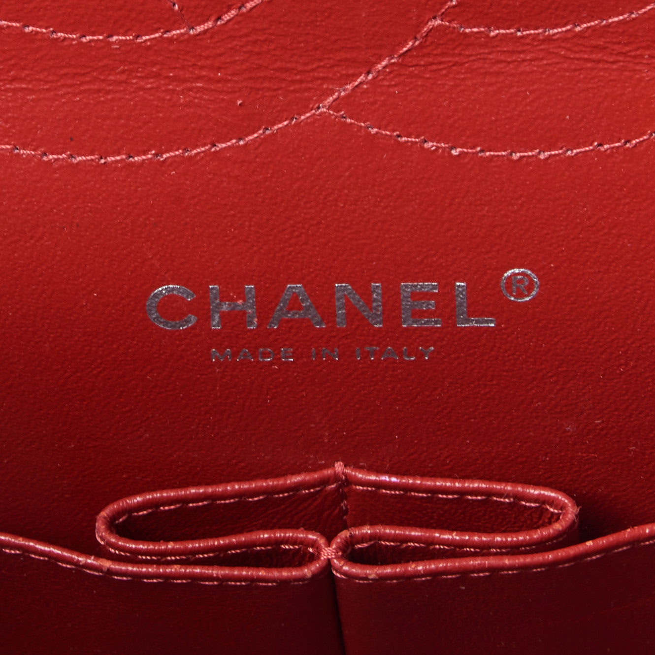 Caviar Quilted Jumbo Double Flap Red