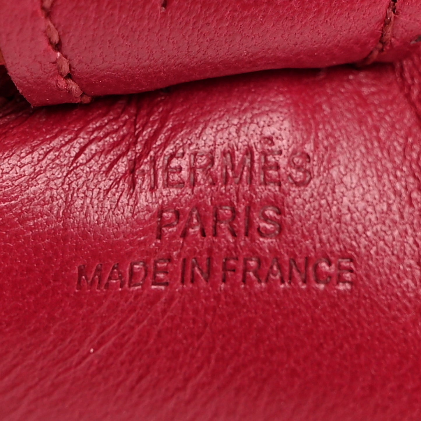 Milo Lambskin Grigri Rodeo Horse Bag Charm PM Rubis