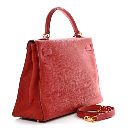 Hermes Togo Kelly Mou 32 Rouge Vif 3 of 15