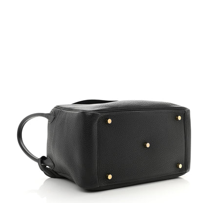 Hermes Taurillon Clemence Lindy 26 Black 4 of 8