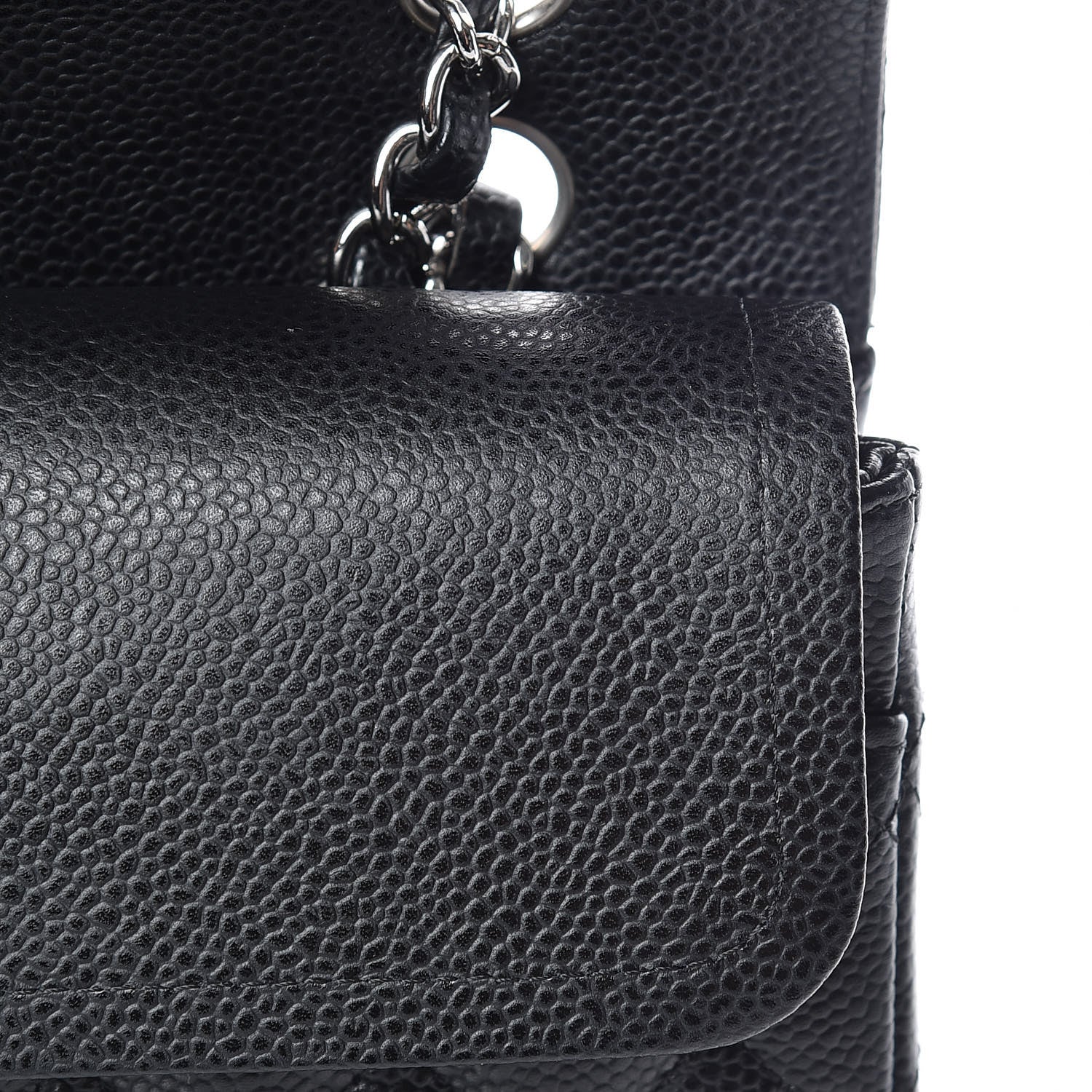 Chanel Caviar Quilted Medium Double Flap Black 16 of 18