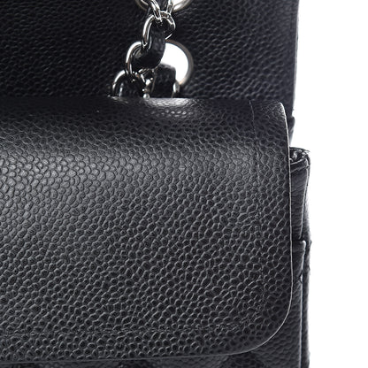 Chanel Caviar Quilted Medium Double Flap Black 16 of 18