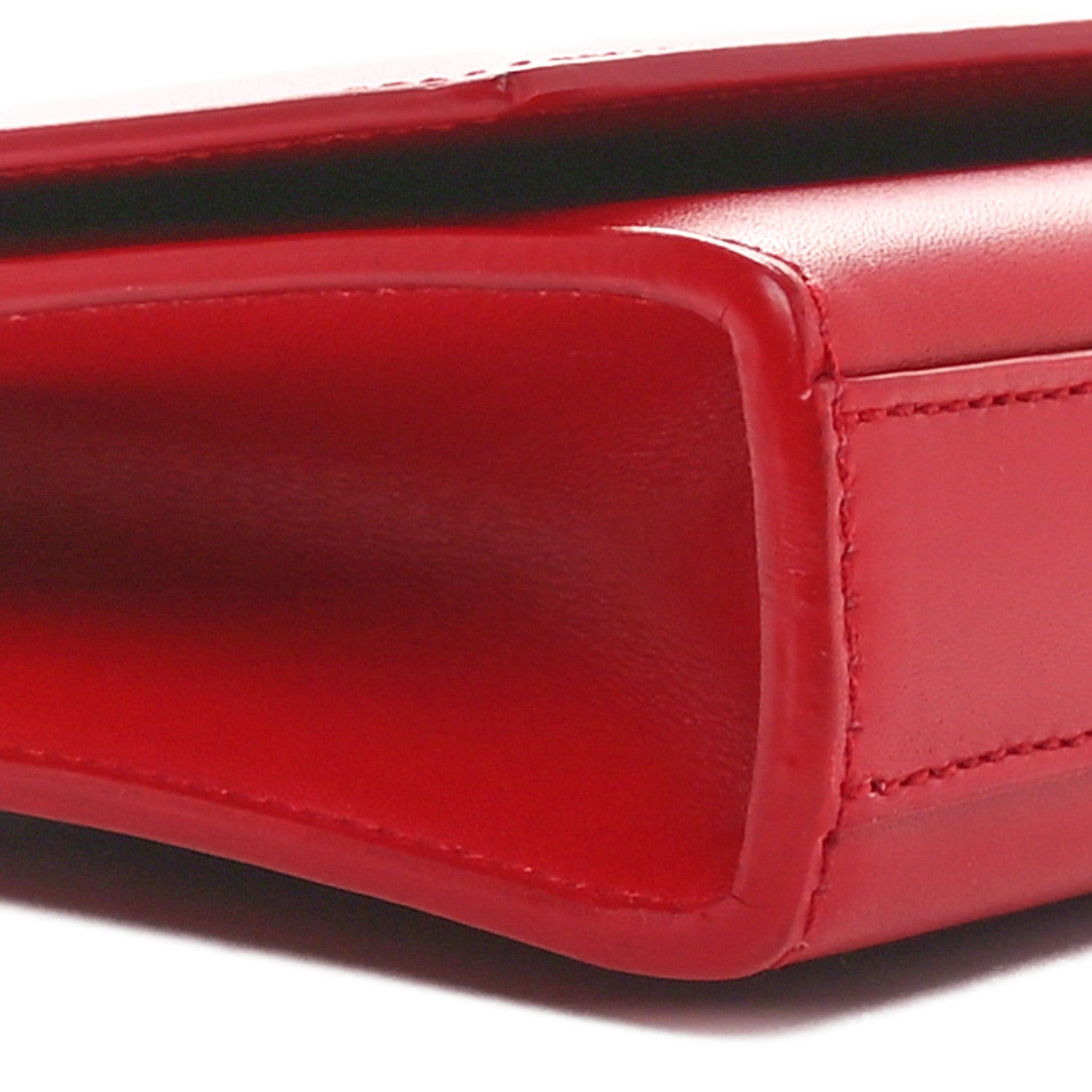 Saint Laurent Calfskin Monogram Cassandre Clutch Rouge Orient 8 of 9
