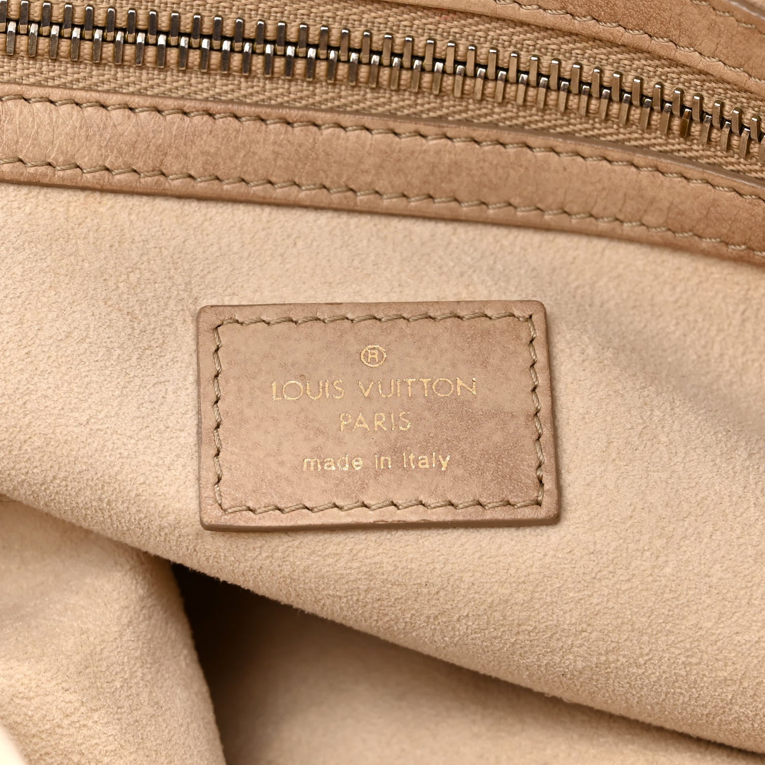 Louis Vuitton Lambskin Olympe Stratus GM Beige 6 of 14