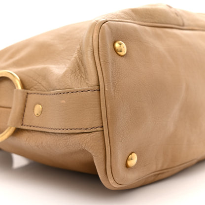 Saint Laurent Calfskin Oversized Muse Beige 9 of 18