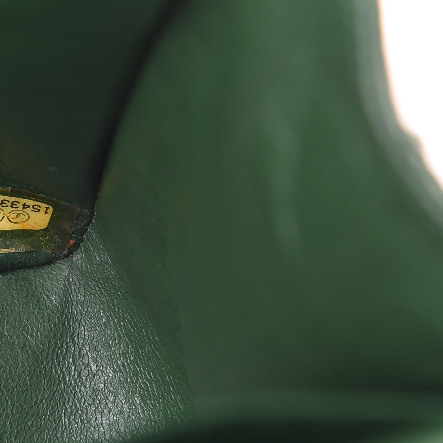 Chanel Patent Calfskin Quilted Jumbo Double Flap Green 8 of 15